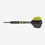 Target Darts Vapor8 Black - Yellow Steel Tip Darts - Side View