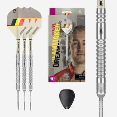 Target Darts Dimitri Van den Bergh Gen 2 Steel Tip Darts - Side View
