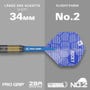 Josh Rock Brass Softdarts Set mit kurzem Flight und Flightform Nr. 2