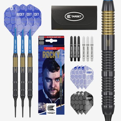 Josh Rock Brass Soft Tip Darts Set