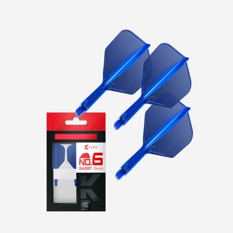 Target Darts K-Flex Flight and Shaft System No.6 Short, Blue