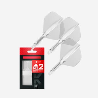 Target Darts K-Flex Flight and Shaft System No.2 Short, Clear