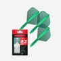 Target Darts K-Flex flight and shaft system in Green, short,. no.2 