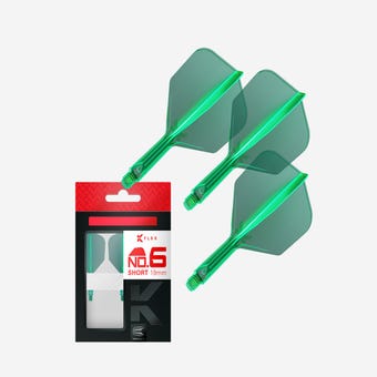 Target Darts K-Flex Flight and Shaft System No.6 Short, Green