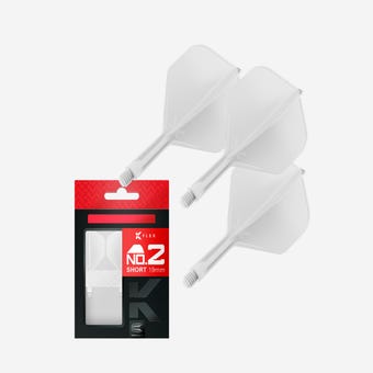 Target Darts K-Flex Flight and Shaft System No.2 Short, White