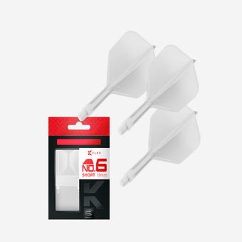 Target Darts K-Flex Flight and Shaft System No.6 Short, White