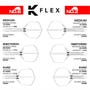 K-Flex Size Comparrison graphic - Rob Cross K-Flex Kurz No.2