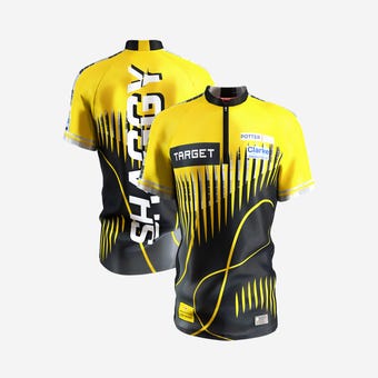 Scott Williams 2025 Darts Playing Shirt - Vorder- und Rückseite