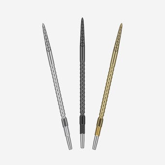 Target Darts Swiss DS Dart Points - Available in 26mm, 30mm, 35mm, and 40mm lengths, and black, silver, and gold colours.
