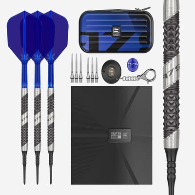 Target Darts 975 Ultra Marine 10 Soft Tip Set Box Contents - Main Image