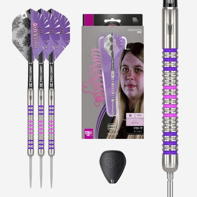 Target Darts Eleanor 'Miss Dynamite' Cairns Steel Tip Darts Set Box Contents - Main Image