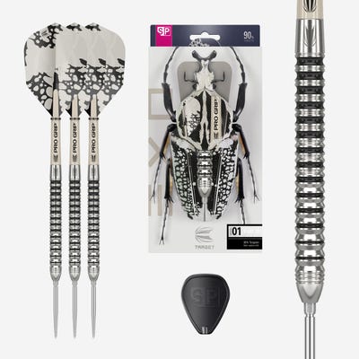 Target Darts EXO 01 SP Steel Tip Darts Set Box Contents - Main Image