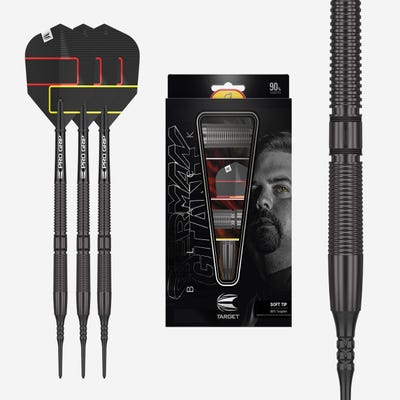 Target Darts Gabriel Clemens Black Gen 1 Soft Tip Darts Set Box Contents - Main Image