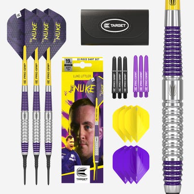 Target Darts Luke Littler Soft Tip Darts Set Box Contents - Main Image