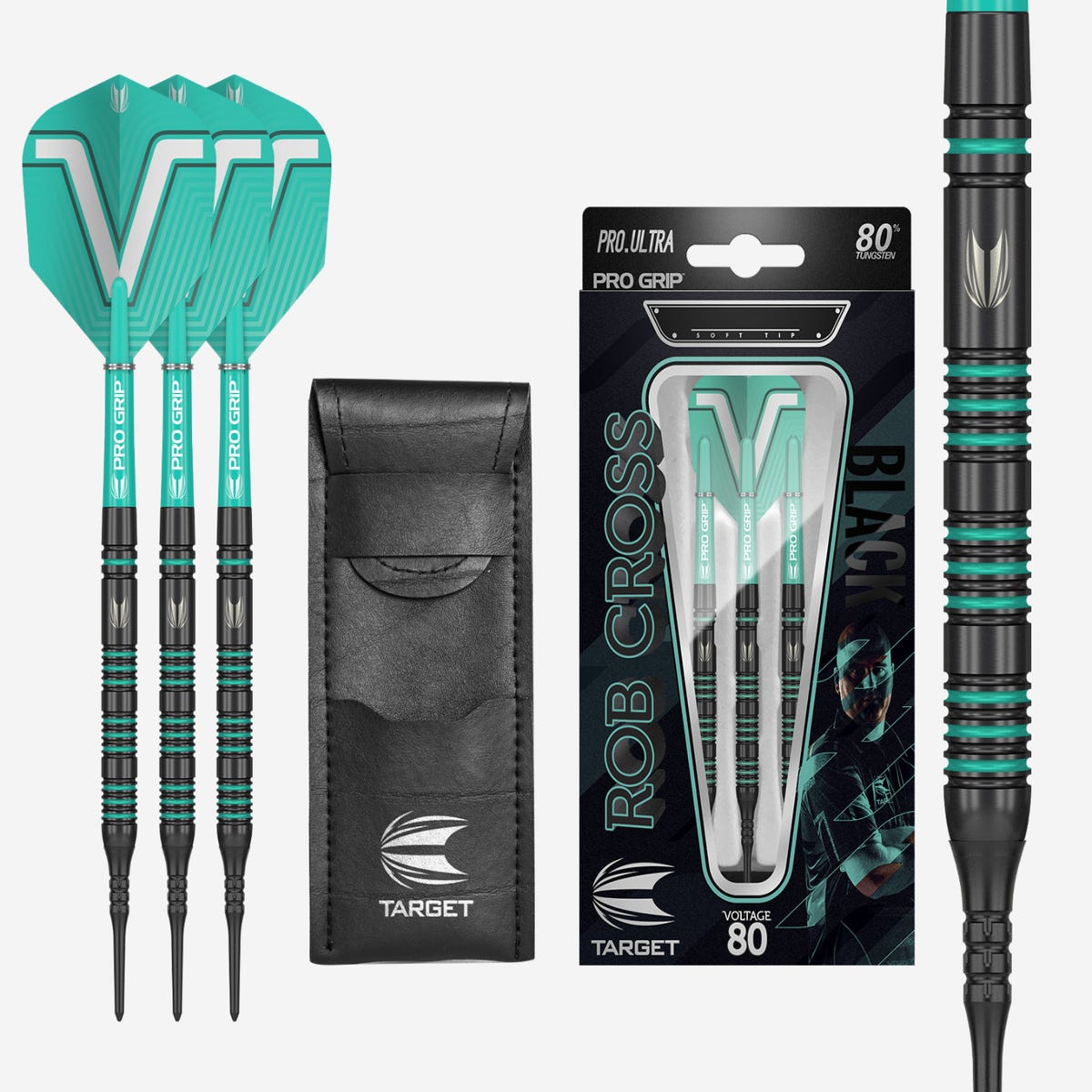 Rob Cross 80% Black Softdart
