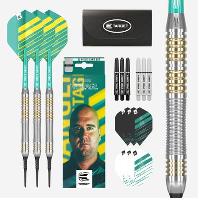 Target Darts Rob Cross Brass Soft Tip Set Box Contents - Main Image