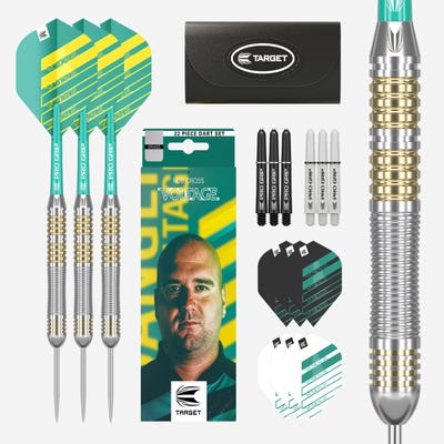 Target Darts Rob Cross Brass Set Box Contents - Main Image