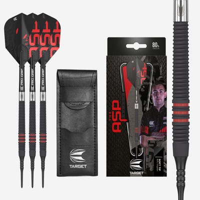 Target Darts Nathan Aspinall 80% Black Soft Tip Set Box Contents - Main Image