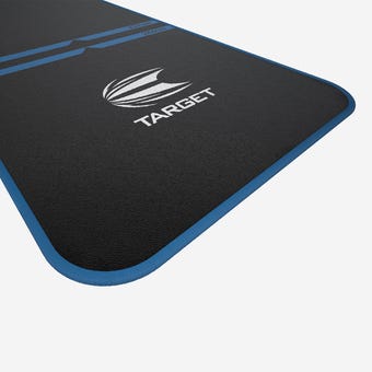 Target Darts World Champion Dart Mat - Blue - Close-up View